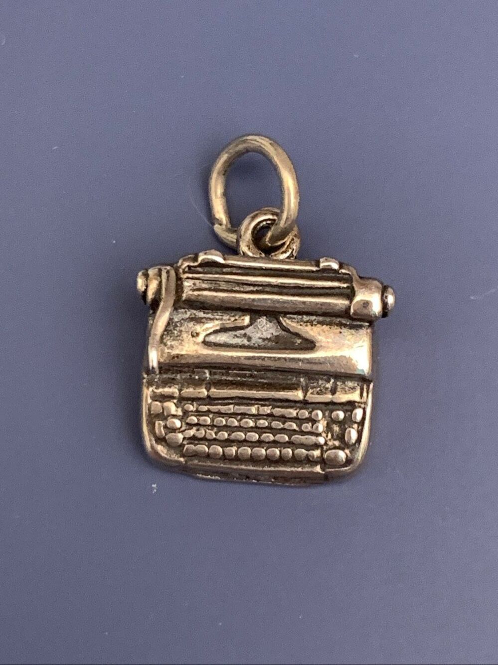 Vintage Typewriter Sterling Silver Jewelry Charm #typewriter #letters